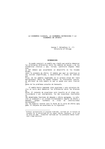 LA ECONOMIA CLASICA, LA ECONOMIA KEYNESIANA Y LA