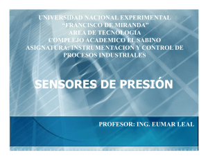 sensores de presion - instrumentacion y control