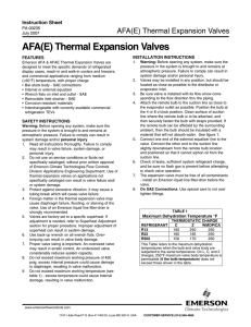 AFA(E) Thermal Expansion Valves