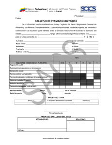 solicitud de permisos sanitarios - Servicio Autónomo de Contraloría
