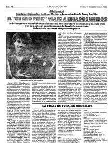 LA flNAL DE 1986, EN BRUSELAS
