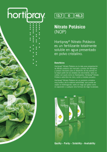 Nitrato Potásico (NOP)