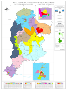 Mapa del Cantón Hojancha 11, Distrito 01 a 04