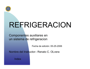 Componentes sistema de refrigeracion