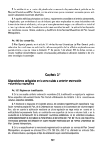 Capítulo 3.° Disposiciones aplicables en la zona sujeta a anterior