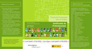 Certificados de Profesionalidad - Servicio Público de Empleo Estatal