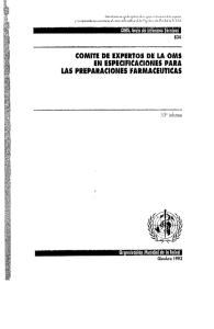 Informe Técnico OMS N° 33, en español