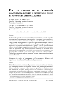 Por los caminos de la autonomía comunitaria