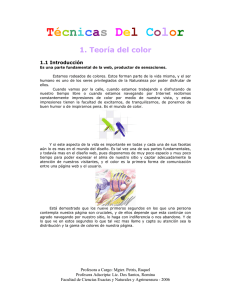 Técnicas Del Color - Facultad de Ciencias Exactas y Naturales y