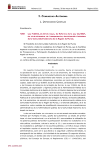 Ley 7/2016, de 18 de mayo - Boletín Oficial de la Región de Murcia