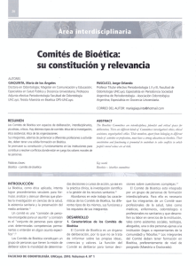 Comités de Bioética - Biblioteca Digital UNCuyo