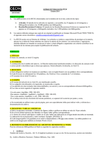 Normas de Publicación RECM - Centro de Estudios del Campo de