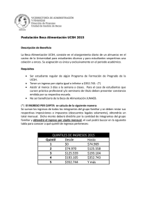 QUINTILES DE INGRESOS 2015 Quintil Desde Hasta 1 $0 $74.969