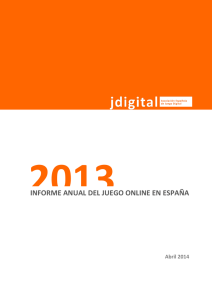 Informe Anual de Juego Online en España