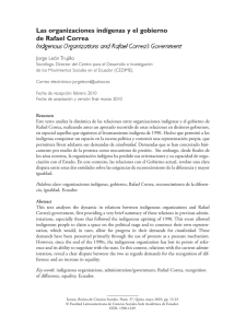 Las organizaciones indígenas y el gobierno de Rafael Correa