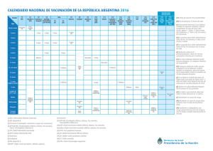 Calendario Nacional de Vacunación 2016 calendario vacunacion pdf