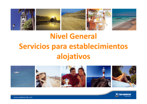 Nivel General Servicios para establecimientos alojativos