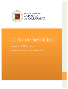 Carta de Servicios - Biblioteca - Pontificia Universidad Católica de