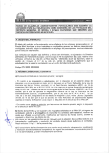 PLiECO DE CLAusuLAS ADMINiSTRAT:VAS PART:CULARES QUE