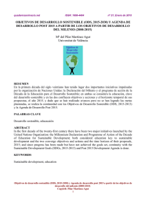 objetivos de desarrollo sostenible (ods, 2015