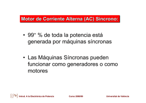 Motor (AC) Síncrono - Universitat de València
