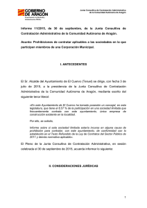 Informe 11/2015 - Gobierno de Aragón