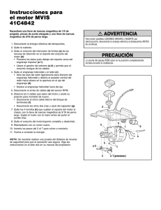 Instrucciones para el motor MVIS 41C4842