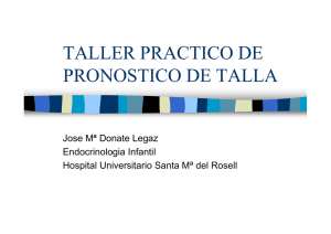 TALLER PRACTICO DE PRONOSTICO DE TALLA