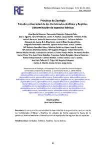Estudio y diversidad de los Vertebrados Anfibios y Reptiles