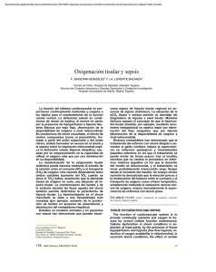 Oxigenación tisular y sepsis