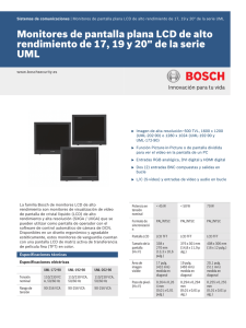 Monitores de pantalla plana LCD de alto rendimiento de 17, 19 y 20