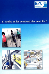 El azufre en los combustibles en el Perú