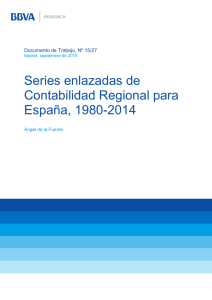 Series enlazadas de Contabilidad Regional para España, 1980-2014