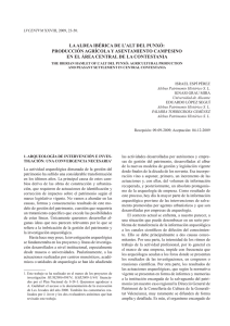 la aldea ibérica de l`alt del punxó: producción agrícola y