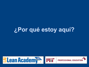 Por qué estoy aquí? - MIT OpenCourseWare