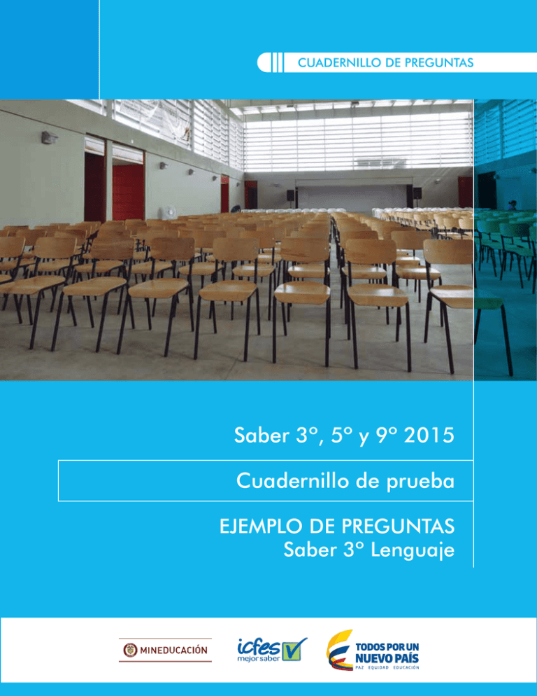 Saber 3º, 5º Y 9º 2015 Cuadernillo De Prueba