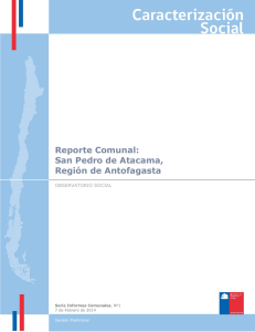 Reporte Comunal: San Pedro de Atacama, Región de Antofagasta