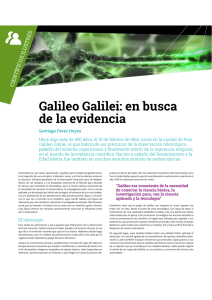 Galileo Galilei: en busca de la evidencia