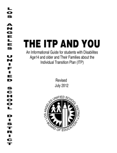 THE ITP AND YOU