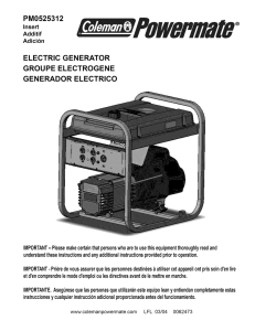 pm0525312 electric generator groupe