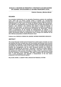 BASILEA II. REVISIÓN DE PRINCIPIOS Y PROPUESTA DE