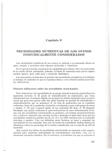 Page 1 Capítulo 9 NECESIDADES NUTRITIVAS DE LOS OVINOS