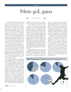 Mete gol, gana - Revista Gestión