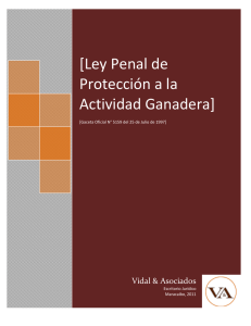 [Ley Penal de Protección a la Actividad Ganadera]