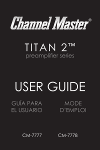 user guide - Channel Master