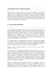 i. la cuestión indígena - Corte Interamericana de Derechos Humanos