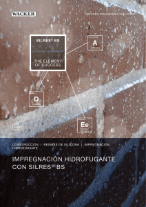 Impregnaci ón hidrofugante con SILRES® BS