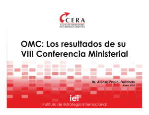OMC: Los resultados de su VIII Conferencia Ministerial iei