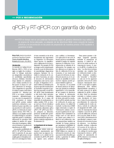 qPCR y RT—qPCR con garantía de éxito