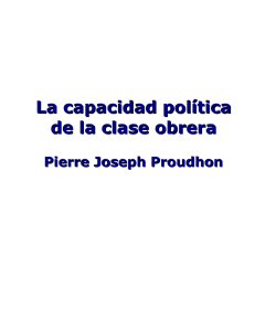 La capacidad política de la clase obrera